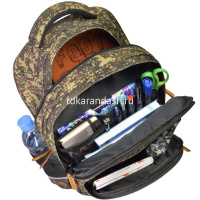 Рюкзак "Милитари. Спецназ" 40х30х19см, 800гр, 2 отделения, 3 кармана, камуфляж 12-002-105/10 от магазина "Карандаш"