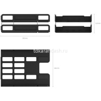 Набор из 2-х лотков горизонтальных "Techno Classic" 27,5х14х36см черный, пластик 15043 от магазина "Карандаш"