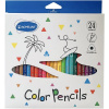 Карандаши 24 цвета "Color Pencils" трехгранные дерево, картон 9402-24