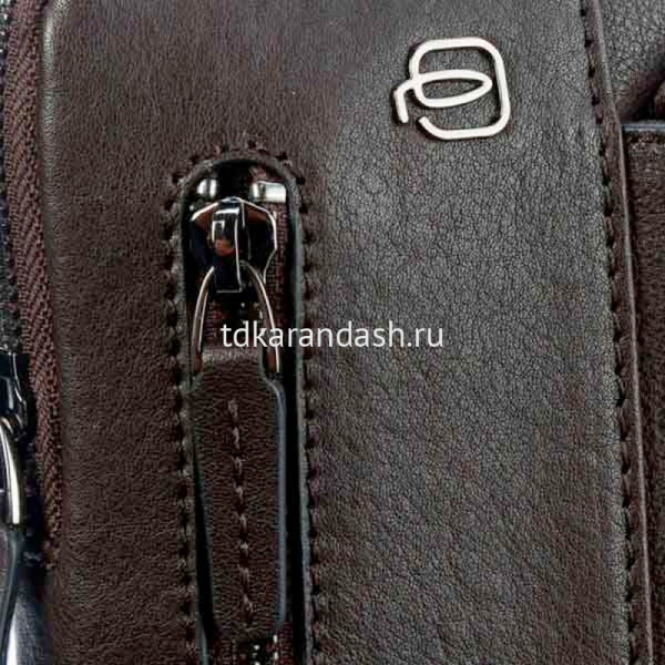 Сумка "Black Square" 21,5x24,5x5см, 1 отделение, темно-коричневая, натуральная кожа CA1816B3/TM от магазина "Карандаш"