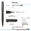 Ручка шариковая "Sienna" 1,0мм синяя, автомат, черный металлический корпус 20-0220 от магазина "Карандаш"