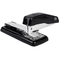 Степлер №24/6,26/6 50л глубина 55мм пластик, черный E0414S/BLACK от магазина "Карандаш"