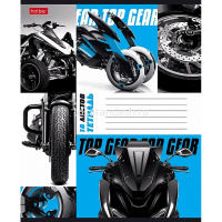 Тетрадь А5 18л линия "Автомото" на скобе 5 дизайнов 18Т5В2/080121 от магазина "Карандаш"