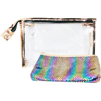 Набор косметичек "Радуга" 2 в 1 (2 размера) Y9384-19 от магазина "Карандаш"