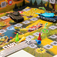 Игра-ходилка настольная "Танчики" А2 50х70см с кубиком и фишками Ин2_34041/091372 от магазина "Карандаш"
