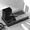 Подставка-органайзер 23,2х12,9х11,5см 9 отделений, пластик, черная E903 от магазина "Карандаш"