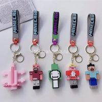 Брелок Герои Minecraft. Вид №2 7х3,5см с карабином, пвх/металл 5 видов M-2438 от магазина "Карандаш"