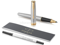 Ручка РЧ "Parker Sonnet Stainless Steel GT " премиум, F черная 1931506 от магазина "Карандаш"