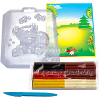 Объемная картина из пластилина "Мишка" 29С 1707-08 от магазина "Карандаш"