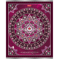 Тетрадь А5 48л клетка "Серебряные узоры" на скобе 3D фольга матовая ламинация 5 дизайнов 047709 от магазина "Карандаш"