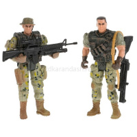 Набор "Солдаты с оружием" 23х19х4см с оружием 2004Y044-R от магазина "Карандаш"