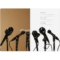 Тетрадь А5 40л клетка "Louder than mom" прошитый блок матовая ламинация 7-40-001/13 от магазина "Карандаш"