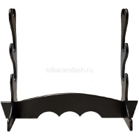Подставка под 3 самурайских меча (для катаны) настольная 50x39x16см дерево Ц_047 от магазина "Карандаш"