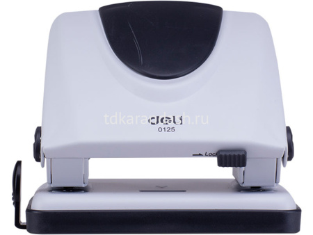 Дырокол "Pro" 20л 2-отв, d-6мм, металл серый/черный E0125 от магазина "Карандаш"