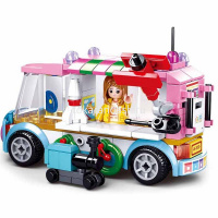 Конструктор "Фургон с подарками" 143 детали 19х24х4,5см пластик M38-B0889D от магазина "Карандаш"