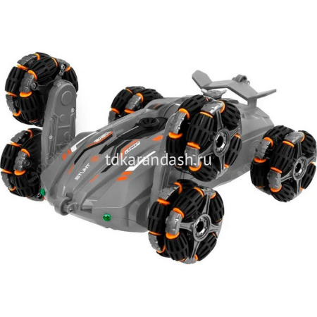 Машина р/у "Перевертыш" 19х16х5см с аккумулятором, пластик (свет, звук, пар, поворот 360 градусов) от магазина "Карандаш"