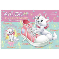 Альбом для рисования А4 30л "Кошечка Мари" на спирали, перфорация на отрыв, 5 дизайнов 068764 от магазина "Карандаш"