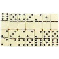 Домино в пластиковой коробке 18х6х4см (размер кости 2,5х5см) 5008B от магазина "Карандаш"