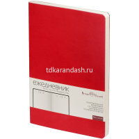Набор подарочный "Megapolis Velvet Flex" (ежедневник А5 272стр. красный + ручка шариковая) от магазина "Карандаш"