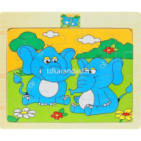 Пазл 20 эл. 15х18см 7 видов, дерево Y4502-16 от магазина "Карандаш"