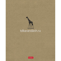 Тетрадь А5 48л клетка "Дикие и свободные" на скобе крафт 5 дизайнов 091170 от магазина "Карандаш"