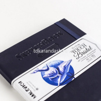 Скетчбук 14х14см 40л 180г/м2 "Bristol Touch" на резинке, твердая обложка, индиго 401235 от магазина "Карандаш"