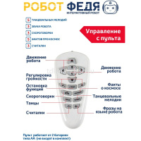 Картинка Робот р/у "Федя" 27х15х8,5см танцующий (свет, звук, считалочки, скороговорки) пластик JB0402925 от магазина "Карандаш" Робот р/у "Федя" 27х15х8,5см танцующий (свет, звук, считалочки, скороговорки) пластик JB0402925 от магазина "Карандаш"