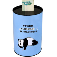 Копилка "Герои с характором" 15,7х10см металл, голубая 69377 от магазина "Карандаш"