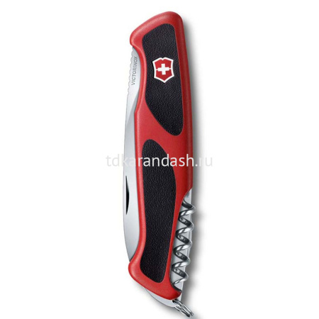 Нож перочинный 130мм "RangerGrip 155" 12 функций красно-чёрный 0.9563.WC