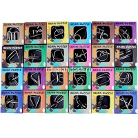 Головоломка металлическая 5х5см 24 вида EPP28 от магазина "Карандаш"