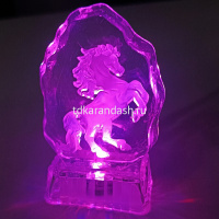 Сувенир "Лошадь" 10см светящийся, стекло Y220-13 от магазина "Карандаш"