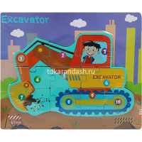 Пазл 22х17,5см дерево, 6 видов XJ4090 от магазина "Карандаш"