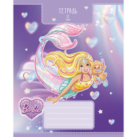 Тетрадь А5 12л линия "Барби" на скобе 5 дизайнов 12Т5блB2/035148 от магазина "Карандаш"