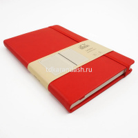 Ежедневник недатированный А5 "Joy Book" 272стр. красный, искусственная кожа, на резинке от магазина "Карандаш"