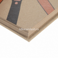 Скетчбук А5 20х20см 30л 170г/м2 "На мягких лапках" евроспираль, крафт, жесткая подложка 072408 от магазина "Карандаш"