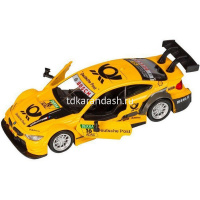 Машина "BMW M4" желтая, инерционная, металл 17,5см (свет, звук, откр.двери) JB1251211 от магазина "Карандаш"