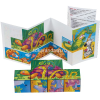 Умные кубики 6шт. "Шумелки. Разноцветная Африка" 978-5-8112-7582-3 от магазина "Карандаш"