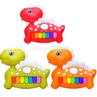 Музыкальная игрушка "Пианино. Динозавр" 12,5х11см 7 клавиш, пластик, 3 цвета 11066-24 от магазина "Карандаш"