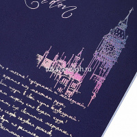 Блокнот А5 80л "Блеск столиц" клетка, на спирали, 3D фольга матовая ламинация, 2 дизайна 80Б5лофВ1гр от магазина "Карандаш"