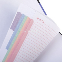 Бизнес-блокнот А5 96л "Офис-очки" клетка 7БЦ 6-цветный блок 084948 от магазина "Карандаш"