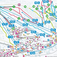Карта "Шерегеш. Горная Шория" складная 67,5х48,5см односторонняя от магазина "Карандаш"
