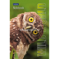 Блокнот А6 40л "Premium.Дикий мир" клетка гляневая ламинация, склейка, 3 дизайна 077051 от магазина "Карандаш"