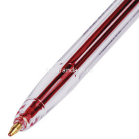 Ручка шариковая "Classic 51" 0,7мм красная, прозрачный пластиковый корпус 40163/03 от магазина "Карандаш"