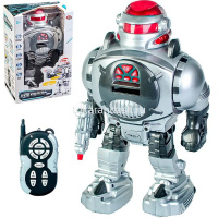 Робот р/у 31х18х10см танцующий (свет, звук, стреляет дисками) пластик 9895 от магазина "Карандаш"