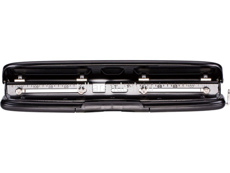 Дырокол "Pro" 10л 4-отв, d-6мм, с линейкой, металл, цвет ассорти E0121 от магазина "Карандаш"