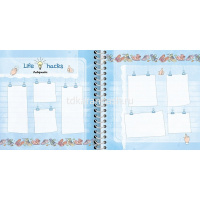 Дневничок д/девочек А5 32л "Микс" с наклейками, твёрдая обложка на гребне 32Кнц5гр_25749 от магазина "Карандаш"