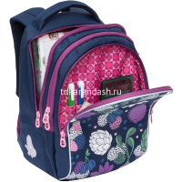 Рюкзак 28х41х20см, 750гр, 3 отделения, темно-синий "Артишок" RG-967-2/1 от магазина "Карандаш"