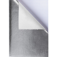 Тетрадь А4 96л клетка серебро бумвинил металлик на скобе 96Т4бвВ3/058965 от магазина "Карандаш"