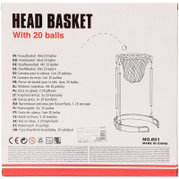 Игра "Поймай мяч" пластик (20 шаров, обруч для головы, сетка) B1491161/801 от магазина "Карандаш"