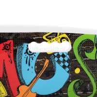 Скейтборд 56х14см, пластик, 4 колеса PU d=5,8см светятся, с ручкой U040856Y от магазина "Карандаш"